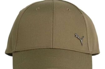PUMA Unisex Essential Metal logo Cat Bb Cap BB Caps – Olive , one size, M or L