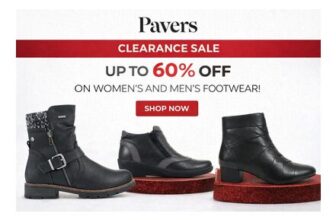 Pavers Clearance Sale – up to 60% off on Womens and Mens Footwear
