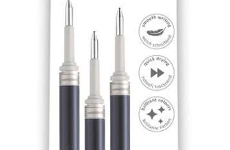 Pentel LR7-3A Refill for EnerGel Pens – Pack of 3, Black