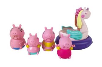 Peppa Pig Bath Toys: Daddy Pig, Mummy Pig, George, Unicorn