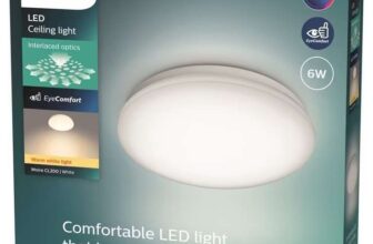 Philips LED Moire Indoor Ceiling Light – White – Free C&C