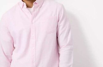 Pink Gingham Slim Fit Oxford Shirt, sizes L to XXXL available, free C&C