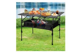 Portable Height Adjustable Folding Camping Table