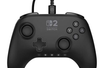 PowerA Advantage Wired Controller for Nintendo Switch 2 – Black, Officially Licensed, Hall Effects, Mappable Buttons
