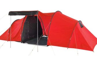 Pro Action 6 Person 3 Room Tunnel Camping Tent – Free C&C