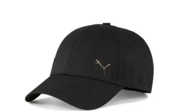 Puma Unisex Essential Metal Cat logo BB Cap – Black Size S