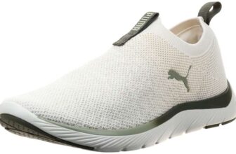 Puma Womens Softride Mayve Running ShoesPUMA Womens Softride Mayve Running Shoes, White-Black-Silver, – size 4.5 UK
