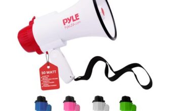 Pyle Megaphone PA Bullhorn with Siren, 30W, 800 Yd