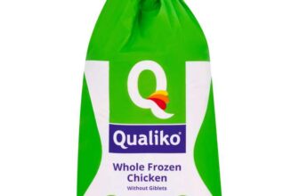 Qualiko Whole Frozen Chicken with Giblets 1100g