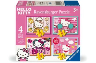 Ravensburger Hello Kitty 4-in-Box Jigsaw Puzzles 3 12/16/20/24 Pcs