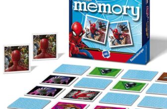 Ravensburger Marvel Spiderman Mini Memory Game – Matching Picture Snap Pairs Game