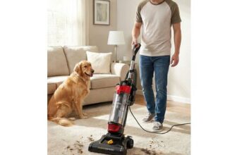 Red Living and Home 4.2L Bagless Upright Vacuum Cleaner