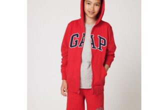 Red Logo Zip up Hoodie (4-13yrs)