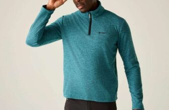 Regatta Mens Thompson Marl Half Zip Fleece Jacket