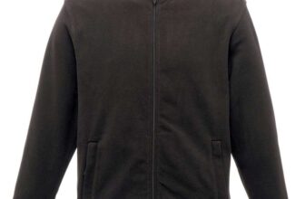 Regatta Professional Mens Micro Zip Full Zip Fleece Jacket, Black – Sizes M/L/XL/XXL/4XL