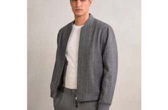 Reiss Baddow Wool Blend Bomber Jacket