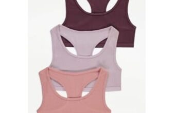 Ribbed Racer Back Crop Tops 3 Pack