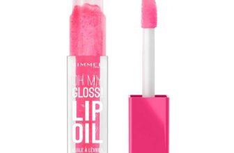 Rimmel Oh My Gloss Lip Oil 003 Berry Pink, Juicy Shine, Hydrates & Naturally Plumps, Moisture Boost, Vitamin E