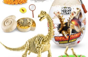 Robo Alive Mega Dino Fossil Find by ZURU, Brontosaurus