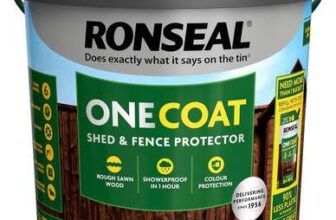 Ronseal One Coat Shed & Fence Protector 5L Dark Oak