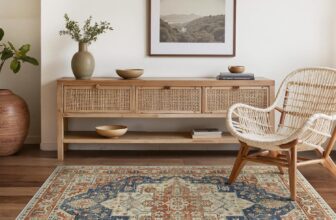 Runner Rugs for Hallway 80x150cm, Non-Slip Extra Long Washable Runner Rugs Soft Low Pile, Modern Vintage Rug Carpet Runners for Entryway Kitchen Bedside Laundry Room,Rouge Navy