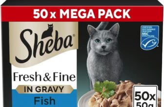 SHEBA Fresh & Fine Cat Pouches Fish collection in Gravy 50x50g