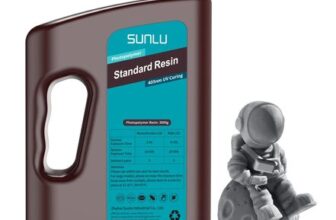 SUNLU 3D Printer Resin, 3kg, Dark Grey, Fast Curing 395-405nm