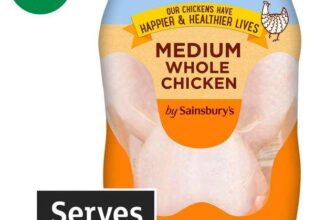 Sainsburys 1.6kg British Fresh Medium Whole Chicken