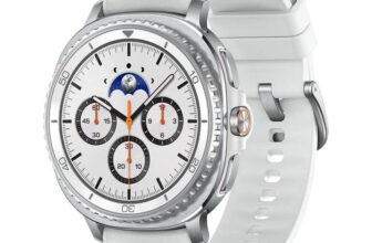 Samsung Galaxy Watch8 Classic 46mm AI Smartwatch LTE – White / Black