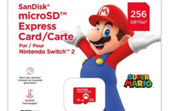 SanDisk microSD Express Card (256GB) – Switch 2 – w/ Code