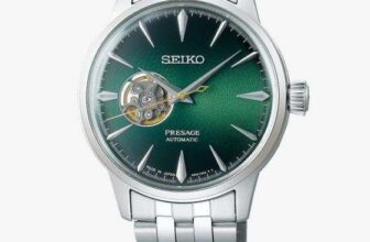 Seiko Mens Open Appeture Presage Cocktail Grass Hopper Watch SSA441J1 – With code