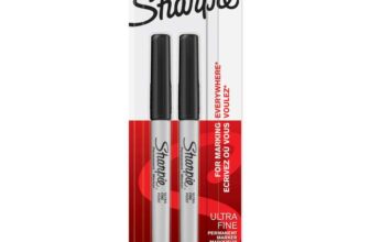 Sharpie Permanent Markers Ultra Fine Point for Precise Marks Black Ink 2 Marker Pens (£1.57 S&S)