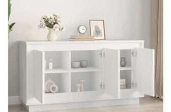 Sideboard White 102x35x55 Cm Engineered Wood