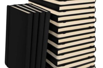 Simply Genius (20 Pack) A5 Hardcover Leatherette Journals Notebook 192pg Dot Grid, 5.7 x 8.4 Inches, Black – Sold by Juvo FBA