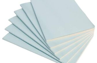 Simply Genius (6pk) Travel Journal A5 Dotted Bullet Journals, Dot Grid Notebook for Women and Men, 5×5 x 8.25 Inches, 92pg, Light Blue