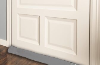 Simply Genius Door Draft Stopper – 36-Inch, Gray, 2-Pack – Weighted Under Door Gap Filler Bottom & Noise Blocker – Windproof Guard & Window Draft Blocker