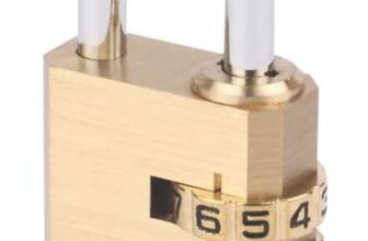 Smith & Locke Combination Padlock Brass 28.5mm