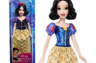 Snow White Disney Princess Posable Doll with Sparkling Clothing