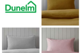 Soft & Cosy Luxury 100% Brushed Cotton Standard Pillowcase Pair (Green/Pink/Grey/Pear) – Free C&C