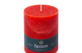 Spaas Rustic Pillar Candle 100/130 Mm 95h Red