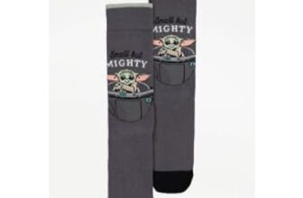 Star Wars Mandalorian Grogu Charcoal Socks Gift Box