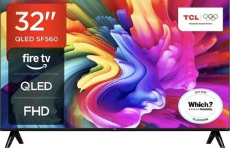 TCL 32SF560-UK 32 Inch QLED Full HD Smart TV Bluetooth WiFi with code. Sold by ao (UK mainland)