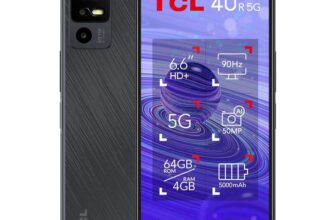 TCL 40 R 5G 16.8 cm (6.6) Hybrid Dual SIM Android 12 USB Type-C 4 GB 128 GB 5000 mAh Black (Amazon Exclusive)