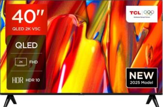 TCL 40V5C-UK 40 Inch QLED Full HD Smart TV Bluetooth WiFi