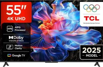 TCL 55V6C-UK 55 Inch LED 4K Ultra HD Smart TV Bluetooth WiFi W/Code AO
