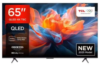 TCL 65T8C-UK 65 Inch QLED 144hz 4K Ultra HD Google Smart TV with code – ao (UK Mainland)