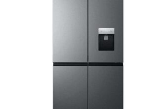 TCL American Style Fridge Freezer 50/50 Total No Frost – Quartz Grey – RP466CXE1UK 10 Year Inverter Warranty – With Code