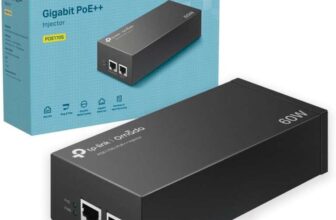 TP-Link POE170S PoE Injector, 2Gigabit Ports PoE Injector, Non-PoE to PoE Adapter, Up to 60W, Plug & Play, Up to 100m Metal Case