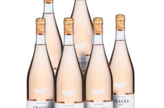 TRACES Rose – Multi Award-Winning & Naturally Lighter – Sugar Free Wine, Lower Calorie, Vegan – Case of 6 x 750ml Bottles