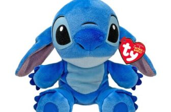 TY Stitch Beanie Babies Plush Toy, 15cm, Lilo and Stitch